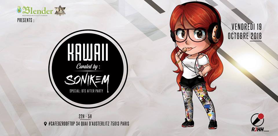 Event 1 : KAWAII curated by SONIKEM au Café Oz Rooftop