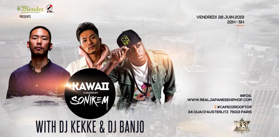 Event 3 : KAWAII curated by SONIKEM au Café Oz Rooftop
