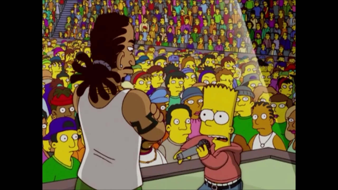 Chop The Onion remix le rappeur CBS sur un clip des Simpson