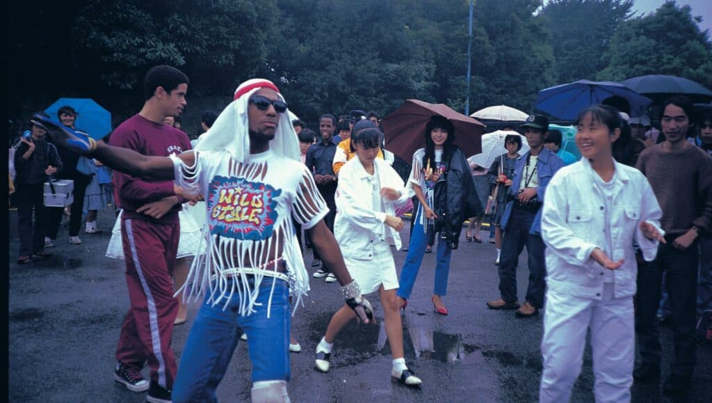 Wild Style Tour in 1983, Yoyogi Park, 1983. Photo by Charlie Ahearn