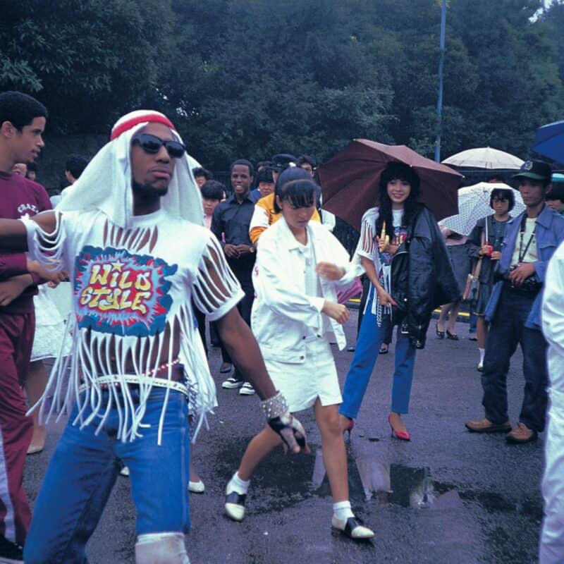 Wild Style Tour in 1983, Yoyogi Park, 1983. Photo by Charlie Ahearn